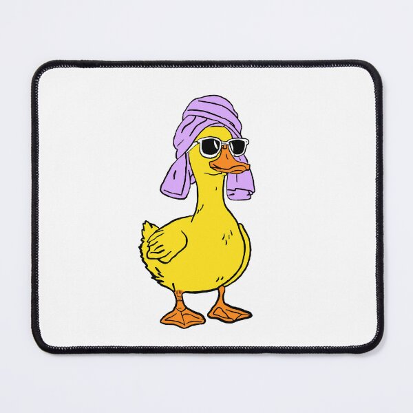 Item preview, Yellow duck purple towel designed and sold by PhDoodles.