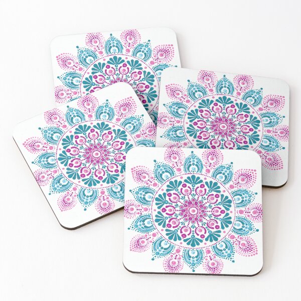 Item preview, Pink and Blue Mandala designed and sold by Dreamweaver Mandalas.