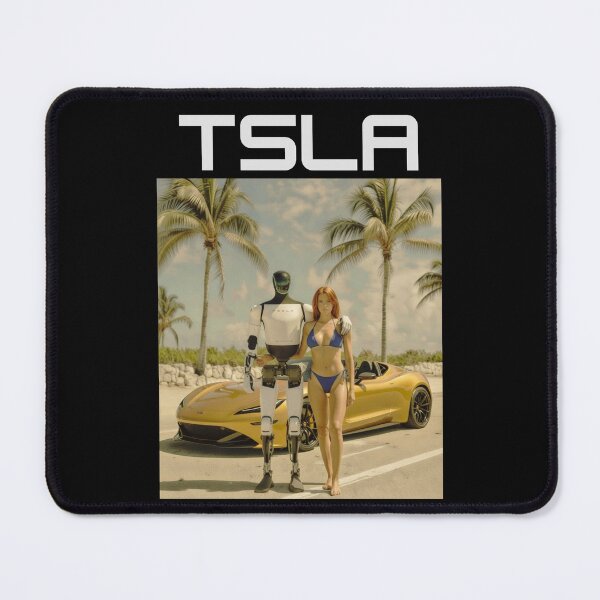 Item preview, Tesla humanoid robot art designed and sold by TEEJAMBOREE.