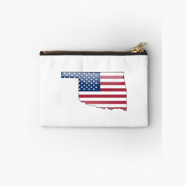 Item preview, Oklahoma Stars & Stripes State Silhouette – Distressed Americana designed and sold by Paper Drip.