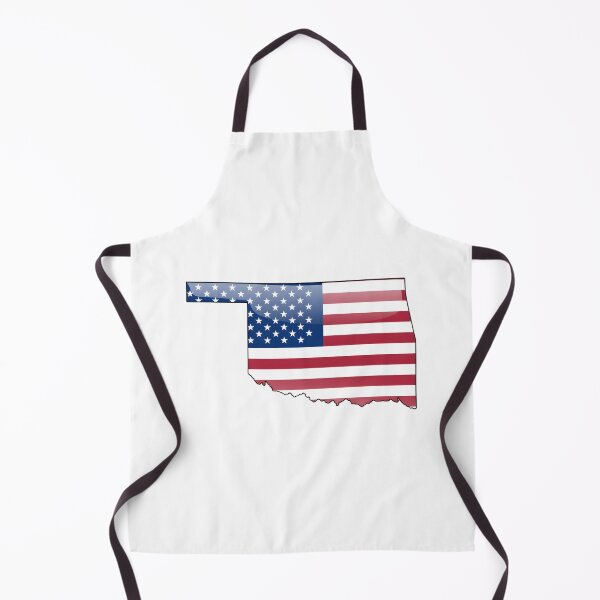 Item preview, Oklahoma Stars & Stripes State Silhouette – Distressed Americana designed and sold by Paper Drip.