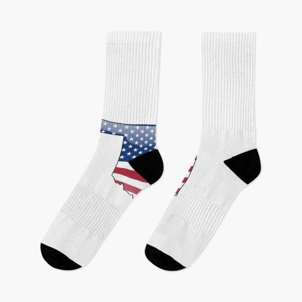 Item preview, Oklahoma Stars & Stripes State Silhouette – Distressed Americana designed and sold by Paper Drip.