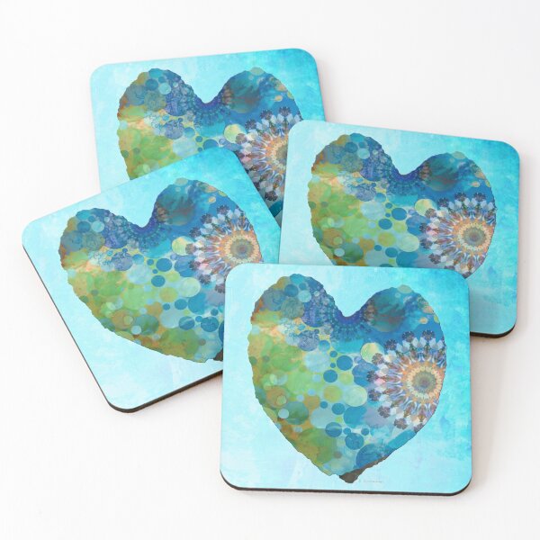 Item preview, Enchanted Blue Heart Art One designed and sold by Sharon Cummings Art.