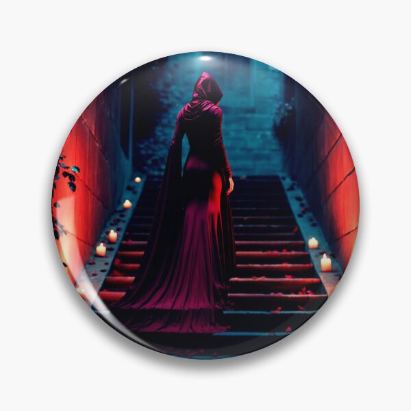 Item preview, dark vampir witch – gothic night portrait – moonlit fantasy art designed and sold by Traumrausch.
