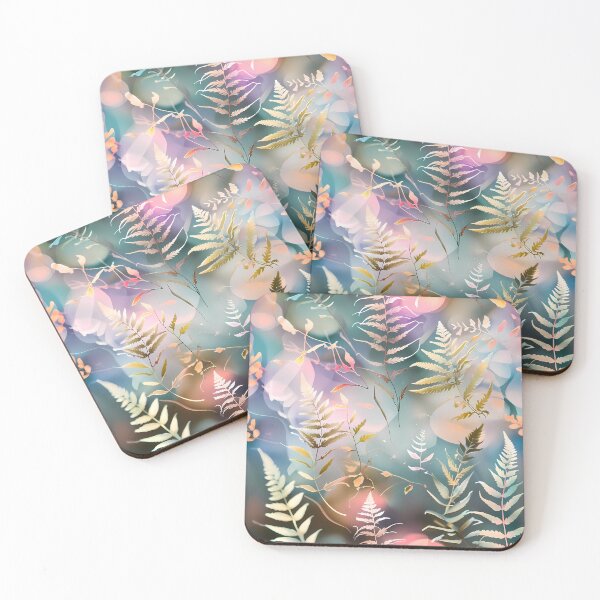 Item preview, Ethereal Ferns in Pastel Bokeh Dream designed and sold by Blooms & Paws Haven .