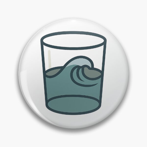 Item preview, Minimal Ocean Glass Illustration designed and sold by Lunarifinds .
