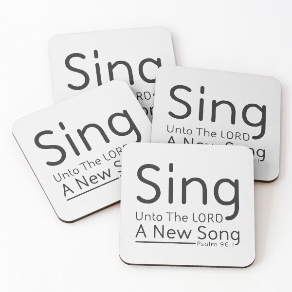 Item preview, SING Unto The LORD A New Song - Psalm 96:1 - King James Bible Verse designed and sold by Angela Dow.