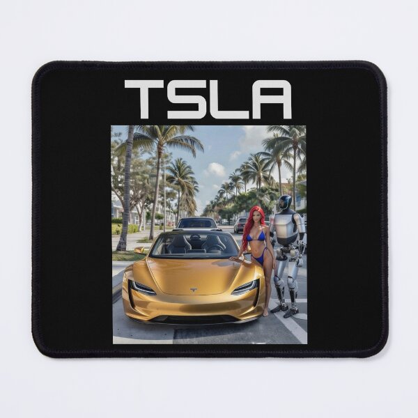 Item preview, Tesla humanoid robot art designed and sold by TEEJAMBOREE.