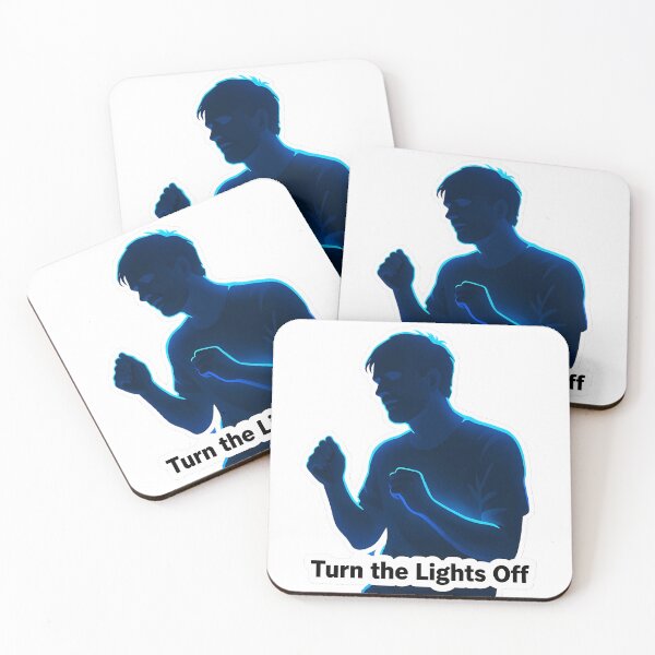 Item preview, Turn the Lights Off – Vibey Blue Silhouette Meme Design designed and sold by increlon.