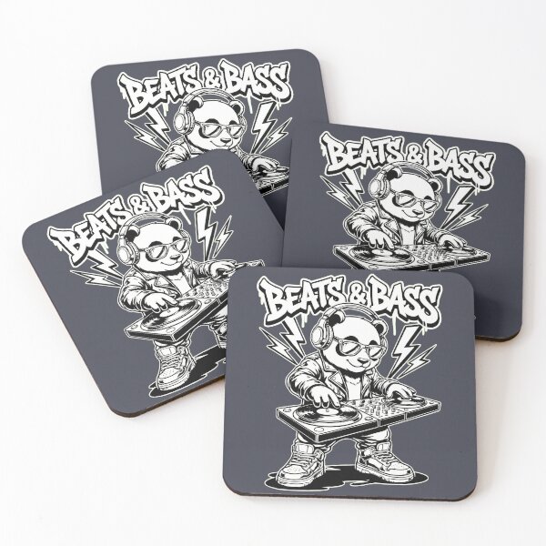 Item preview, Beats & Bass DJ Panda – Black & White Streetwear designed and sold by shmupod.