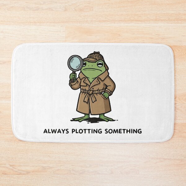 Item preview, Funny Detective Frog Mystery Writer True Crime Fan designed and sold by Floomart.