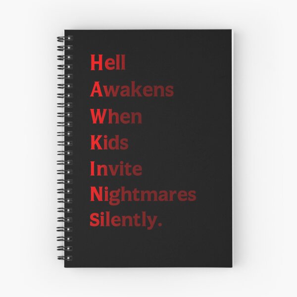 Item preview, HAWKINS Acrostic – Stranger Horror Neon Style designed and sold by Paulina Szymoniak.