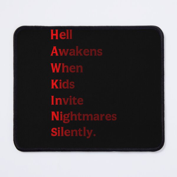 Item preview, HAWKINS Acrostic – Stranger Horror Neon Style designed and sold by Paulina Szymoniak.