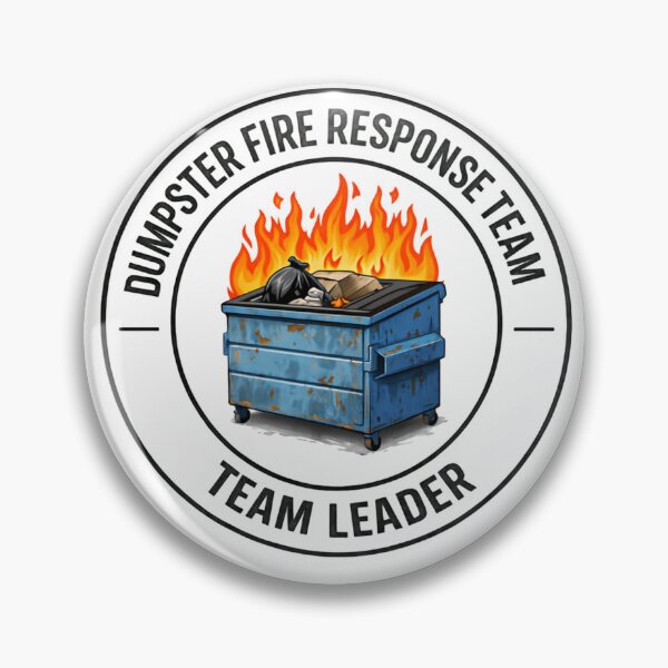 Item preview, Dumpster Fire Response Team Leader Madness In Charge designed and sold by HumansStuck12.