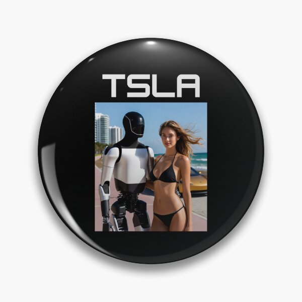 Item preview, Tesla humanoid robot art designed and sold by TEEJAMBOREE.