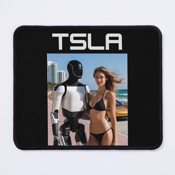 Item preview, Tesla humanoid robot art designed and sold by TEEJAMBOREE.