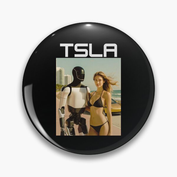 Item preview, Tesla humanoid robot art designed and sold by TEEJAMBOREE.
