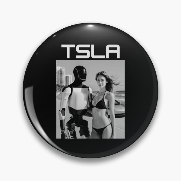 Item preview, Tesla humanoid robot art designed and sold by TEEJAMBOREE.