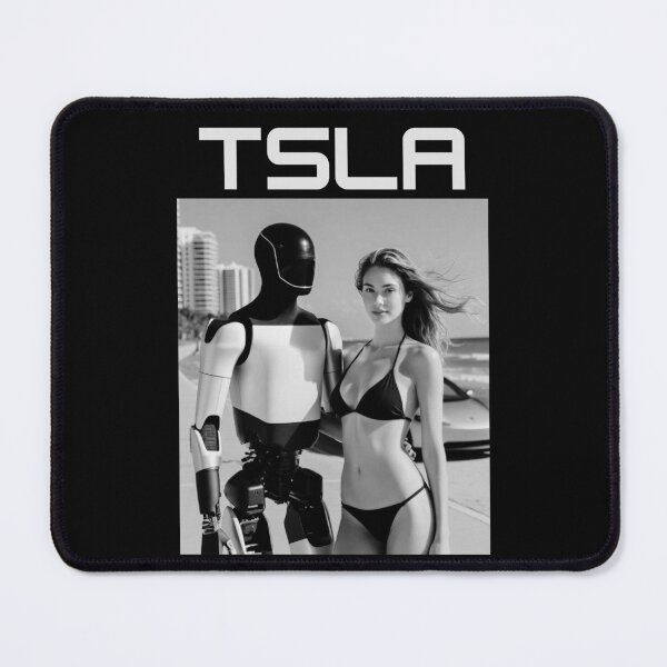 Item preview, Tesla humanoid robot art designed and sold by TEEJAMBOREE.