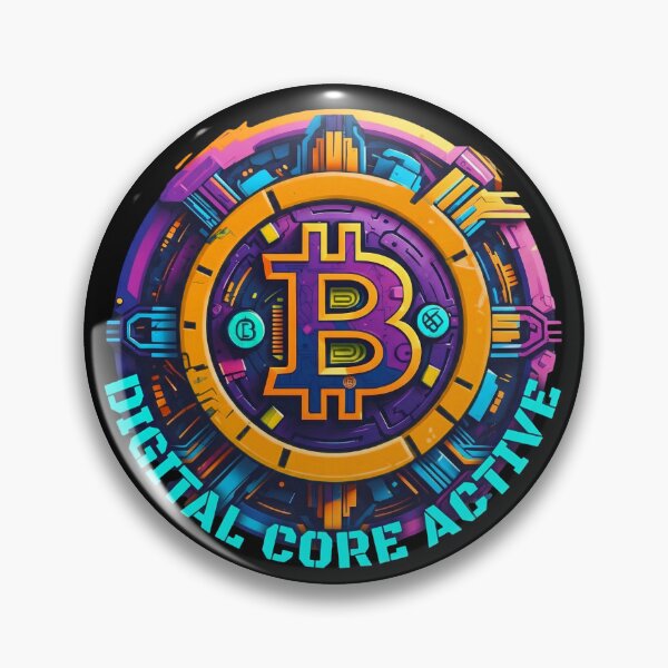Item preview, BitCrop : Bitcoin Digital Core Active - Vibrant Sci-Fi Crypto Design designed and sold by BitCrop.