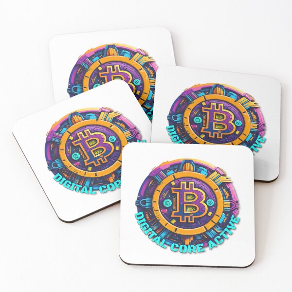 Item preview, BitCrop : Bitcoin Digital Core Active - Vibrant Sci-Fi Crypto Design designed and sold by BitCrop.