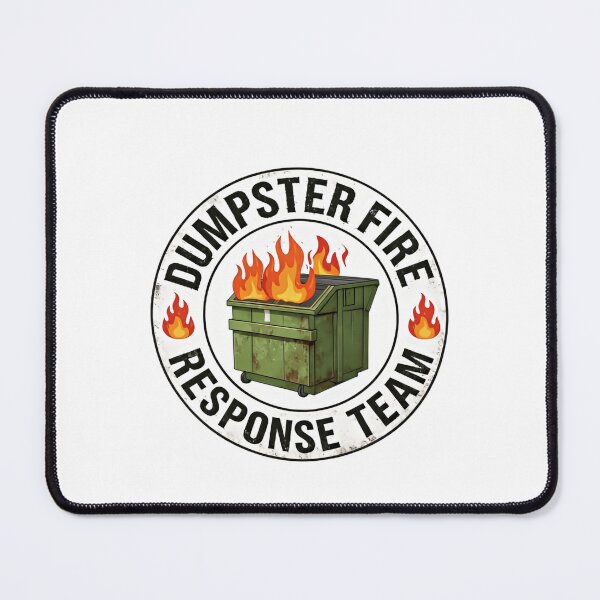 Item preview, Dumpster Fire Response Team Leader Meme Chaos Captain designed and sold by HumansStuck12.