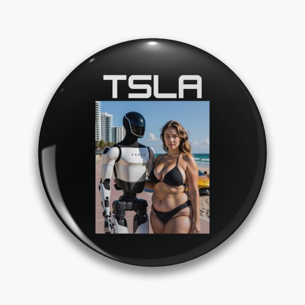 Item preview, Tesla humanoid robot art designed and sold by TEEJAMBOREE.
