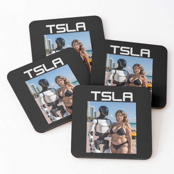 Item preview, Tesla humanoid robot art designed and sold by TEEJAMBOREE.