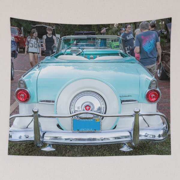 Item preview, 1955 White Blue Ford Fairlane Skyliner X100 designed and sold by RichFrancoCars.