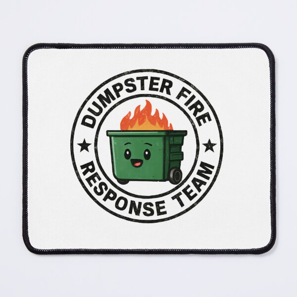 Item preview, Dumpster Fire Response Team Leader Laugh Through Mayhem designed and sold by HumansStuck12.