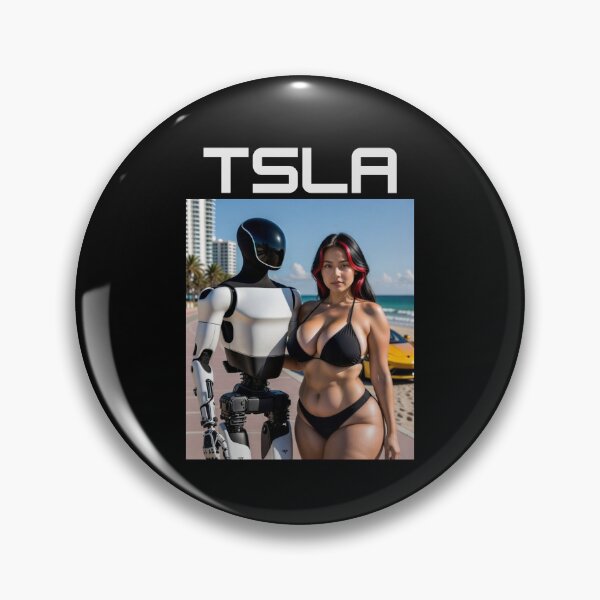 Item preview, Tesla humanoid robot art designed and sold by TEEJAMBOREE.