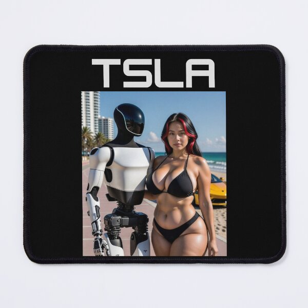 Item preview, Tesla humanoid robot art designed and sold by TEEJAMBOREE.