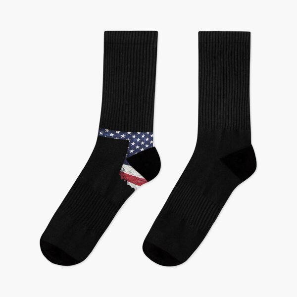Item preview, Oklahoma Stars & Stripes State Silhouette – Distressed Americana designed and sold by Paper Drip.