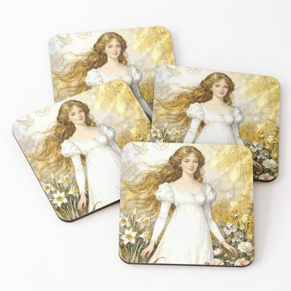 Item preview, Elizabeth Illustration from Mary Shelley's Frankenstein character portrait art designed and sold by Vintage Designs +.