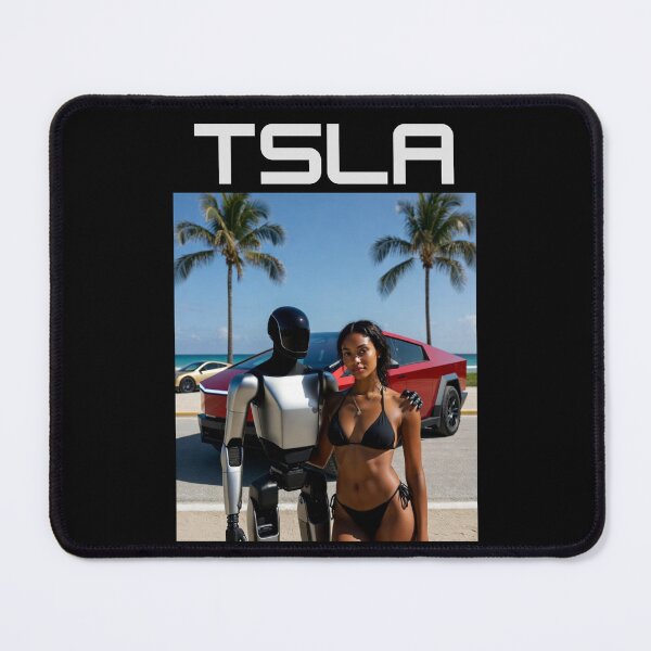 Item preview, Tesla humanoid robot art designed and sold by TEEJAMBOREE.