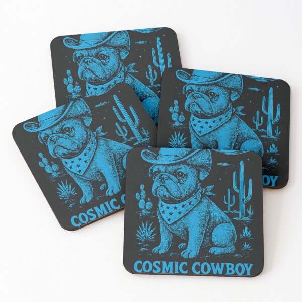 Item preview, Cosmic Cowboy Bulldog – Alien Western Dog Graphic Tee designed and sold by Youpiworld.