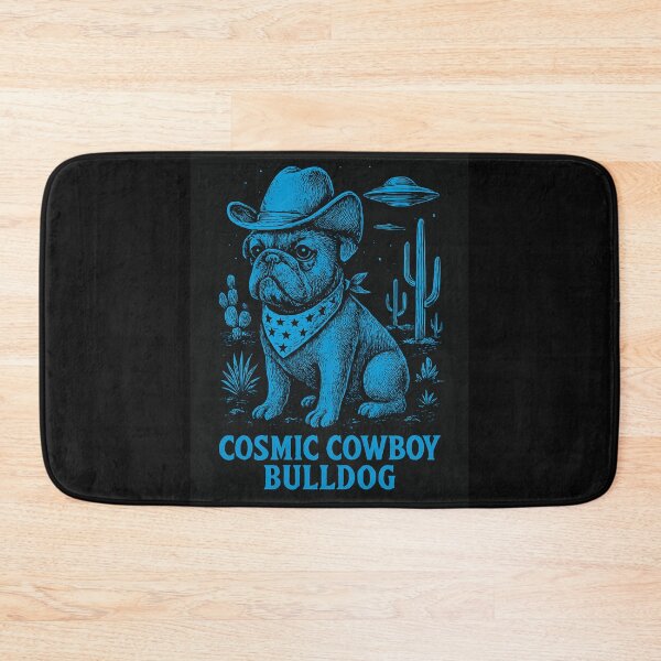 Item preview, Cosmic Cowboy Bulldog – Alien Western Dog Graphic Tee designed and sold by Youpiworld.