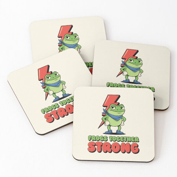Item preview, Frogs Together Strong Retro Hero designed and sold by LinaValearte.