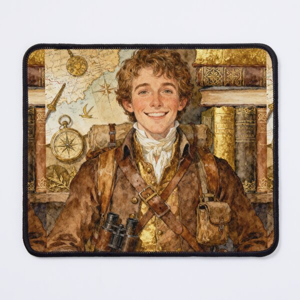 Item preview, Clerval Illustration from Mary Shelley's Frankenstein character portrait art designed and sold by Vintage Designs +.