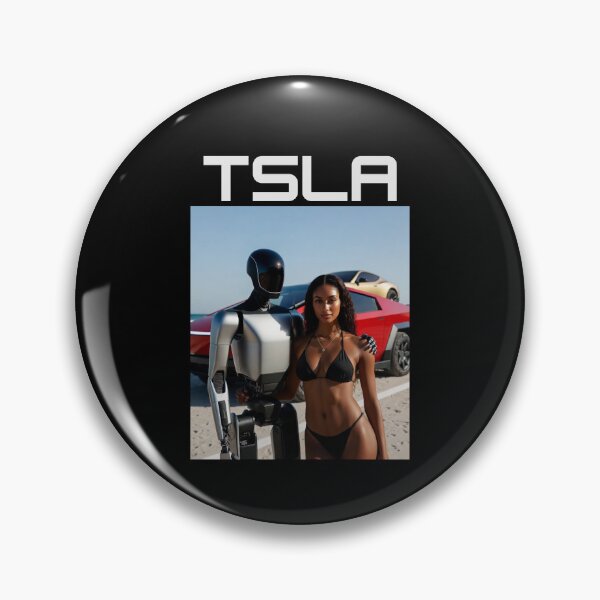 Item preview, Tesla humanoid robot art designed and sold by TEEJAMBOREE.