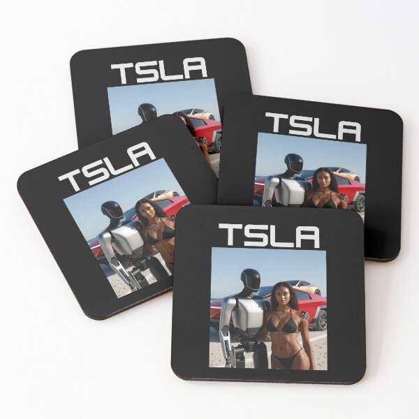 Item preview, Tesla humanoid robot art designed and sold by TEEJAMBOREE.