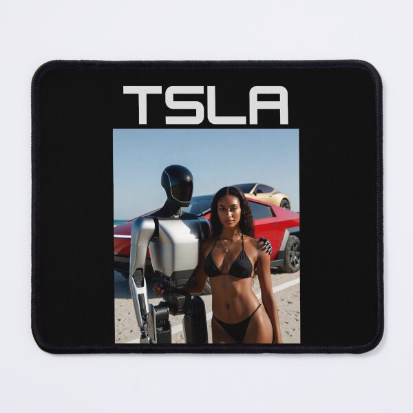 Item preview, Tesla humanoid robot art designed and sold by TEEJAMBOREE.