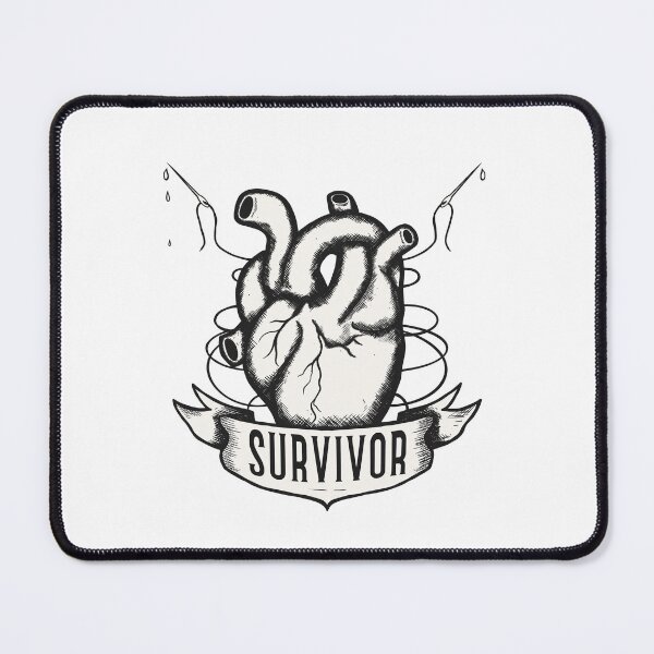 Item preview, Survivor – Repaired Human Heart Illustration designed and sold by Mad-bidouille.