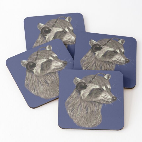 Item preview, Jamming Raccoon designed and sold by SwankyWorks.
