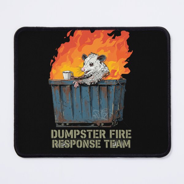 Item preview, Dumpster Fire Response Team Leader Sarcastic Disaster Head designed and sold by HumansStuck12.