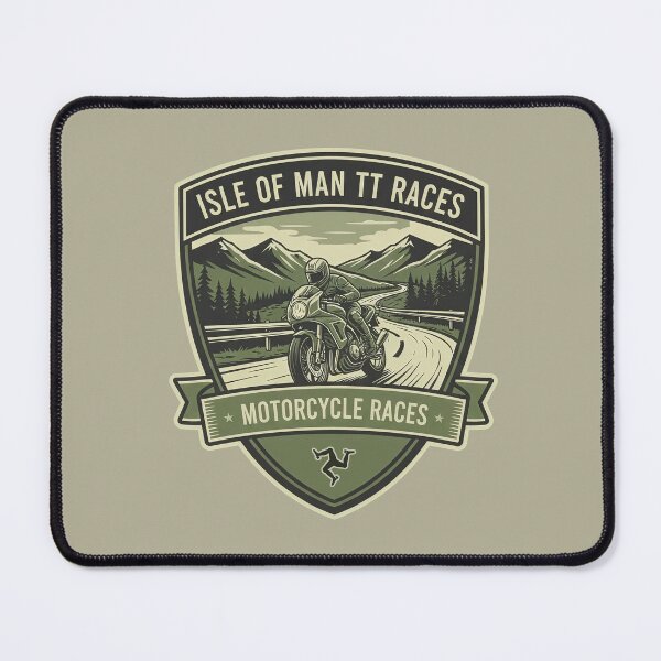 Item preview, Isle of Man TT Heritage Motorcycle Races Vintage Shield designed and sold by KiwiRider.