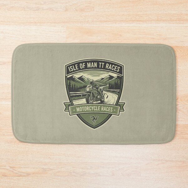 Item preview, Isle of Man TT Heritage Motorcycle Races Vintage Shield designed and sold by KiwiRider.