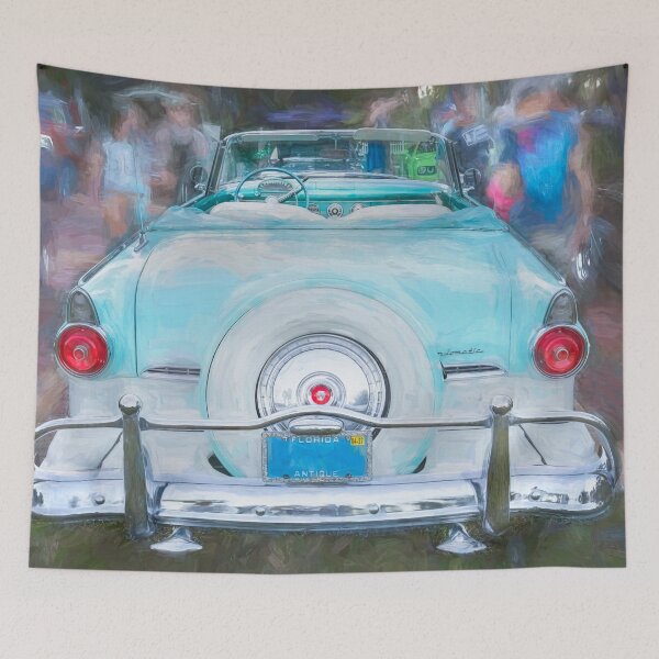 Item preview, 1955 White Blue Ford Fairlane Skyliner X101 designed and sold by RichFrancoCars.