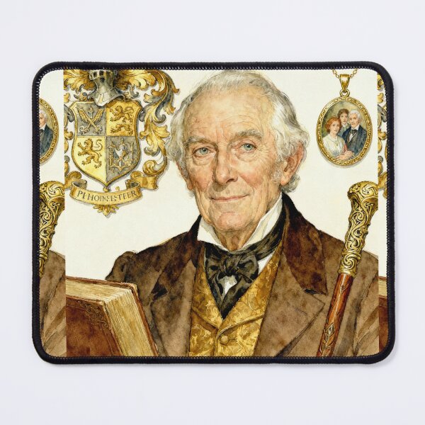 Item preview, Father Frankenstein Illustration from Mary Shelley's Frankenstein character portrait art designed and sold by Vintage Designs +.