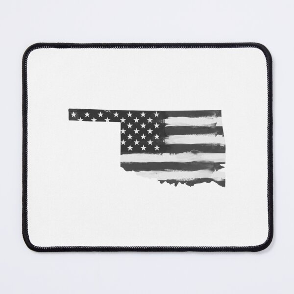 Item preview, Oklahoma State Stars & Stripes Silhouette – Black and White designed and sold by Paper Drip.